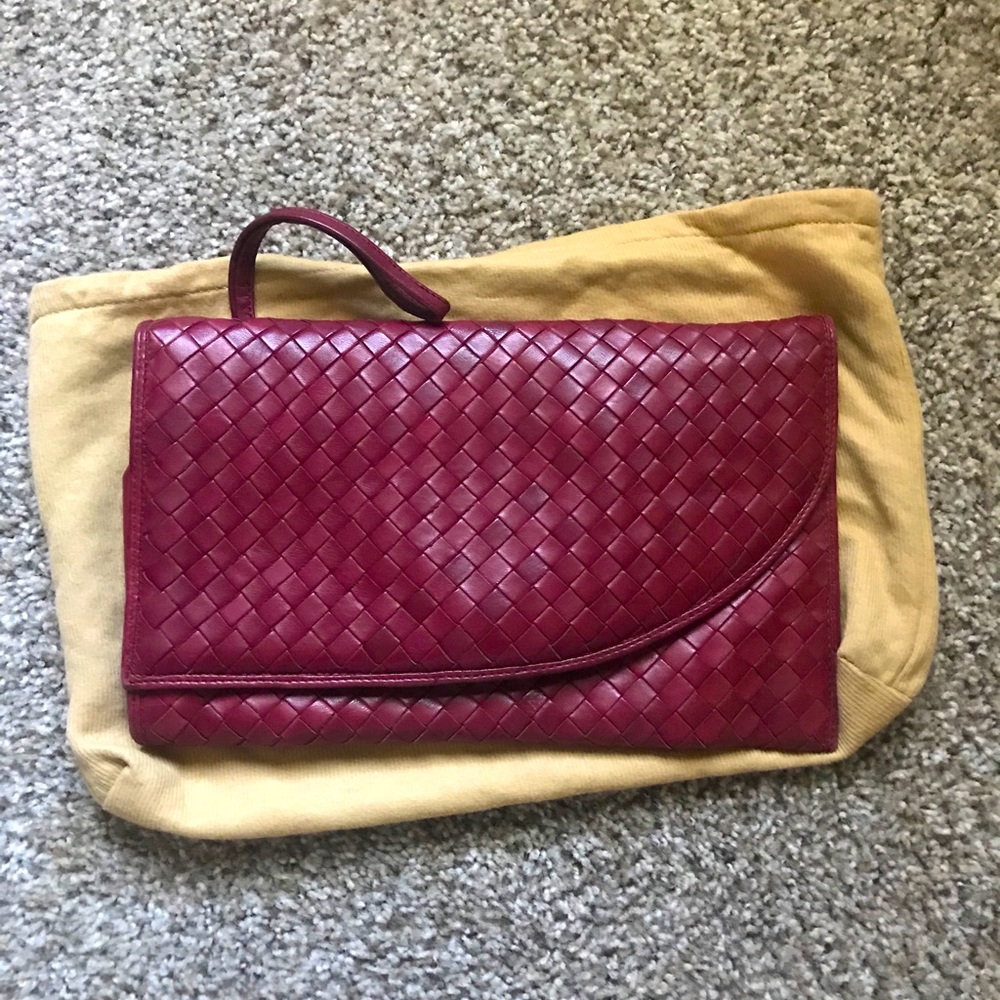 *70’s VINTAGE* Bottega Veneta Woven Clutch Bag